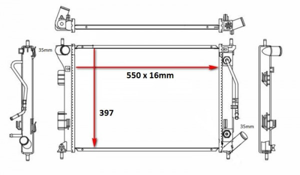 ELA50RADA - RADIATOR * AUTO/MANUAL
