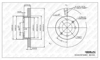 GET0BDISKF - BRAKE DISK FRONT