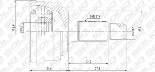 S040CVJO15 - CV JOINT * OUTER