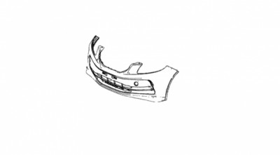 BRI0BUMPF - BUMPER FRONT * NO FOG * HBK * 13-15