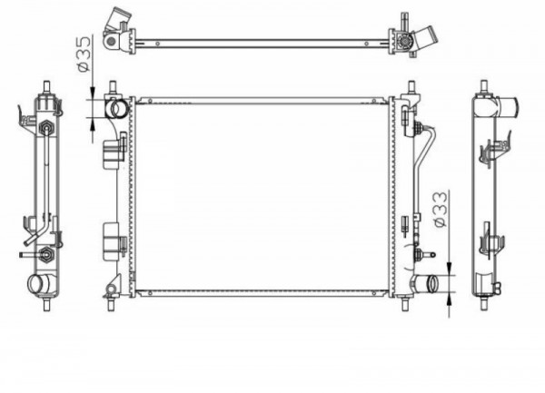 GI1010RADA - RADIATOR * AUTO * 14-