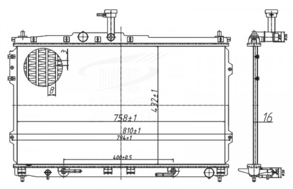 H10RADA - RADIATOR * AUTO * 09-12