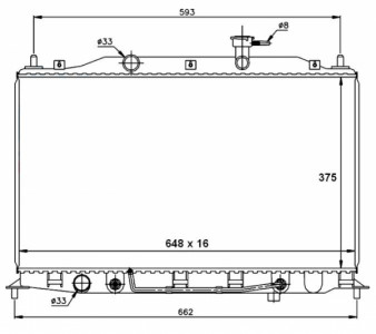 AC30RADA - RADIATOR * AUTOMATIC * 06-10