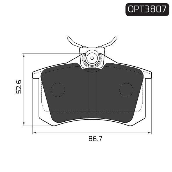 ACC10BPADRO - BRAKE PAD SET REAR | OPTIMA