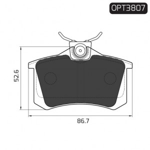 ACC10BPADRO - BRAKE PAD SET REAR | OPTIMA
