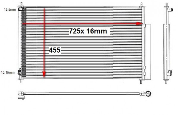 JAZ30ACC - A/C CONDENSER * 15-